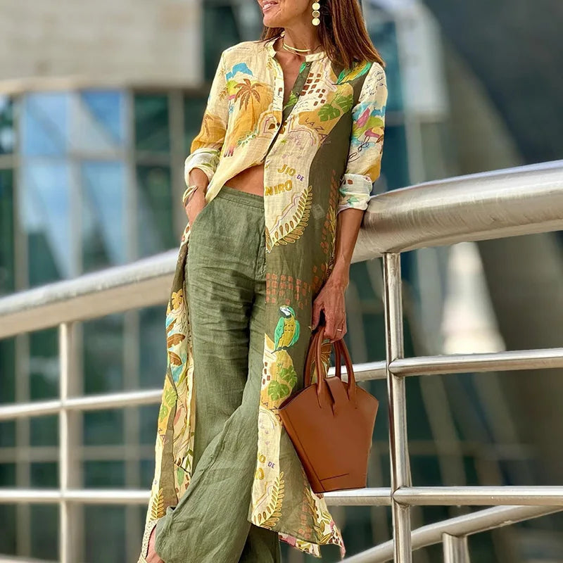 Gabija – Stilvolles Sommer-Leinen-Set