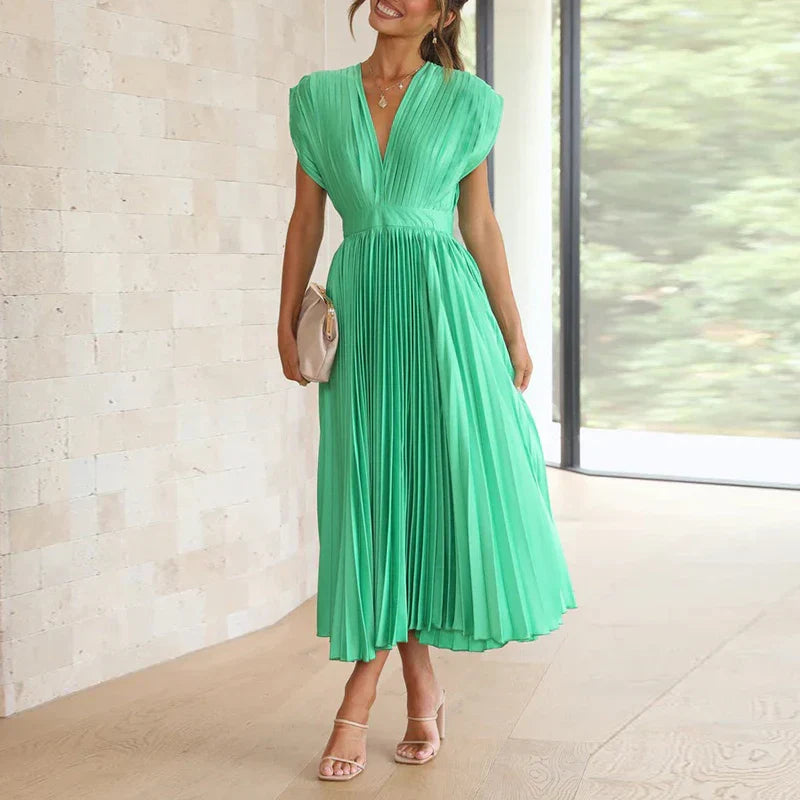 Gonny - Ärmelloses Kleid Mit Falten