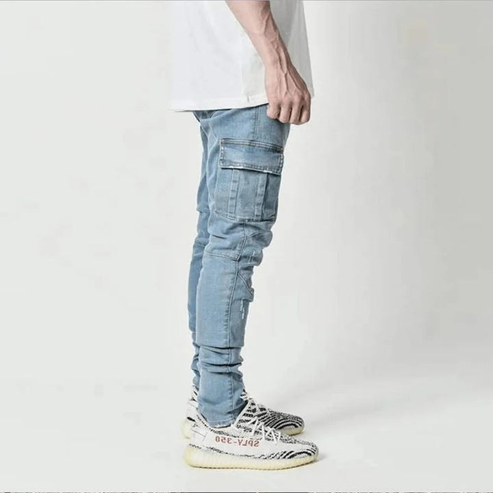 Mondriaan – Elastische Jeans Mit Mehreren Taschen