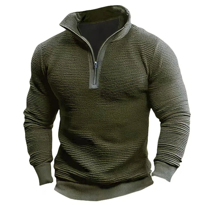 Saverio – Vintage Sweatshirt Mit Halbem Reißverschluss