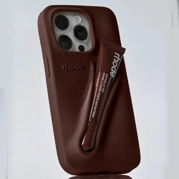 LuxeLoop – iPhone-Silikonhülle mit Lippenstifthalter
