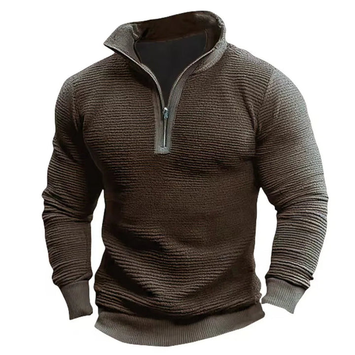 Saverio – Vintage Sweatshirt Mit Halbem Reißverschluss