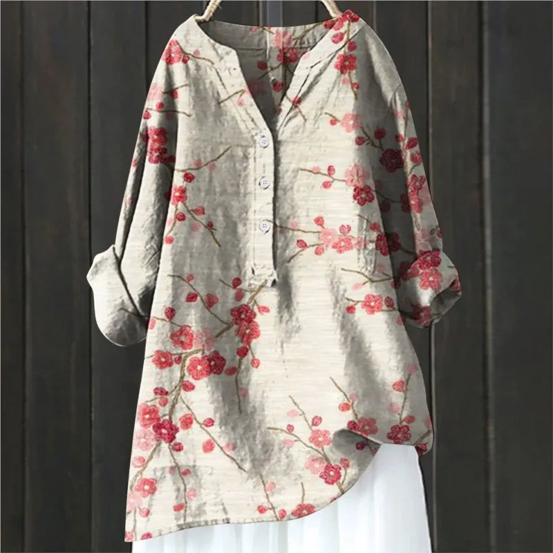 Jovita - Bluse Mit Blumendruck