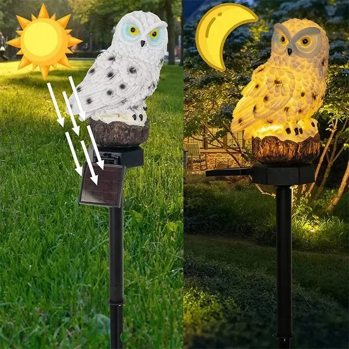 SolarOwl – Solarbetriebene Eulen Gartenlampe