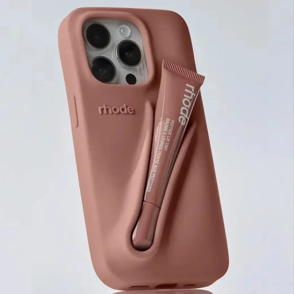 LuxeLoop – iPhone-Silikonhülle mit Lippenstifthalter