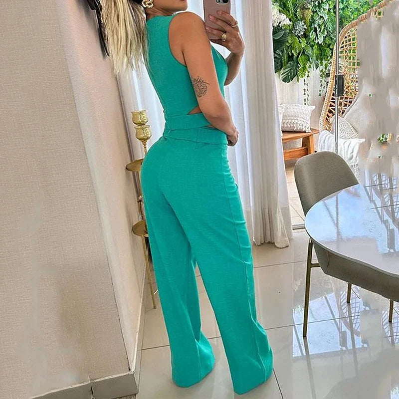 Alwinea - Kurzes Oberteil Und Lange Hose