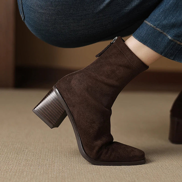 Sheley – Elegante Stiefeletten Aus Wildleder