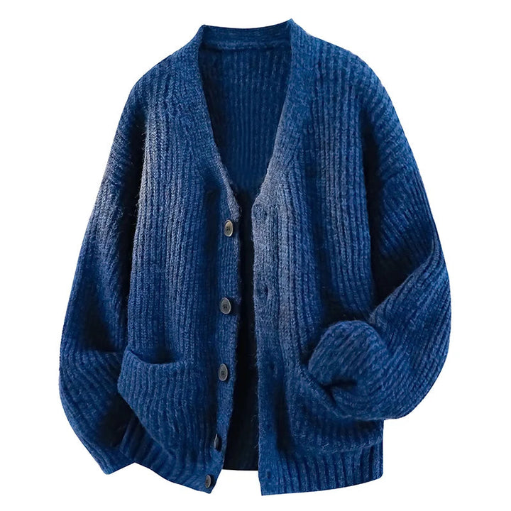 Soumaila - Locker Sitzende Strick Jacke Mit V-Ausschnitt