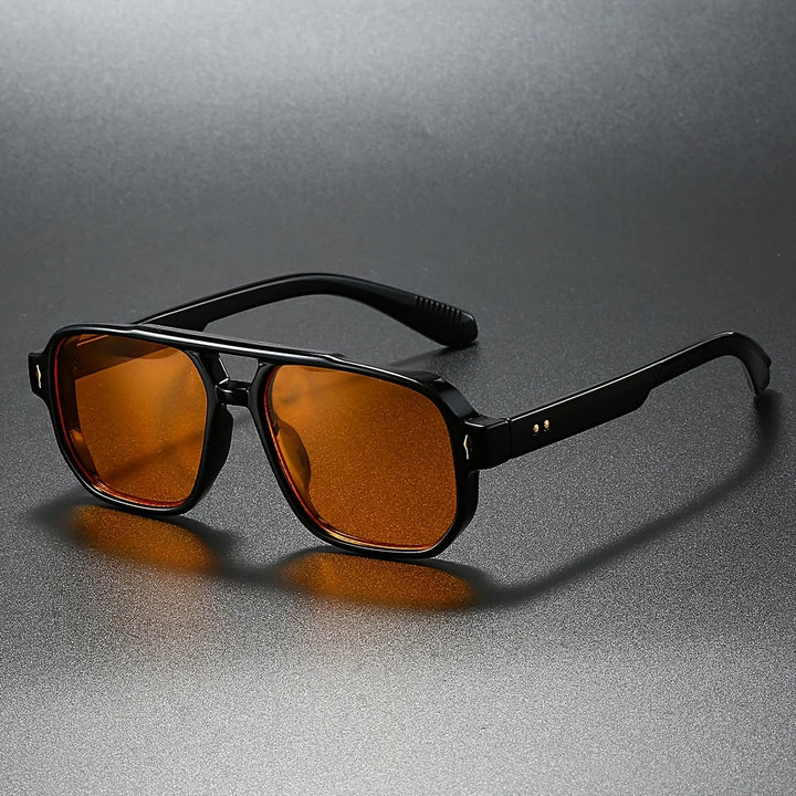 LumeSight – Sonnenbrille Mit Doppelter Brücke Und Eckigem Rahmen