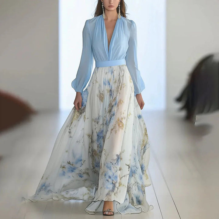 Zdravka – Maxi Kleid Mit Blumen Muster