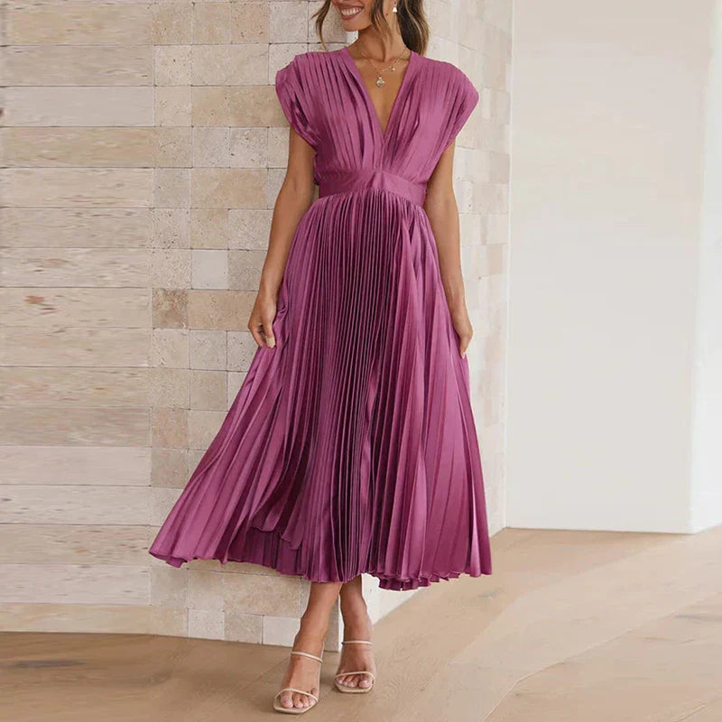 Gonny - Ärmelloses Kleid Mit Falten