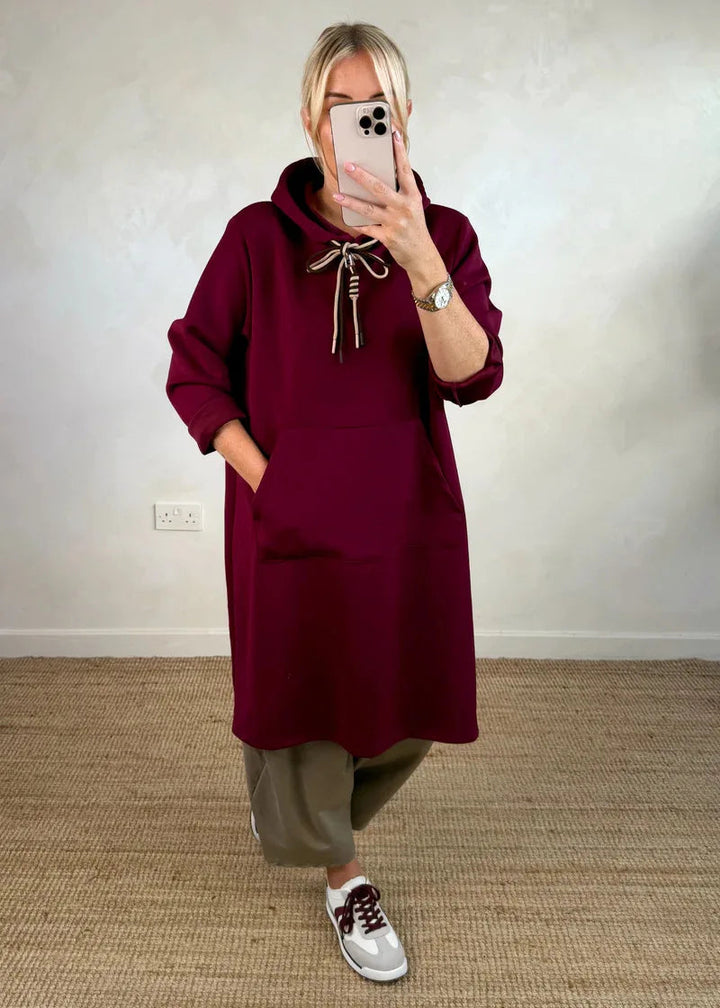Michaella – Kapuzen Kleid Mit Fronttaschen
