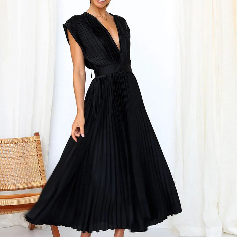 Gonny - Ärmelloses Kleid Mit Falten