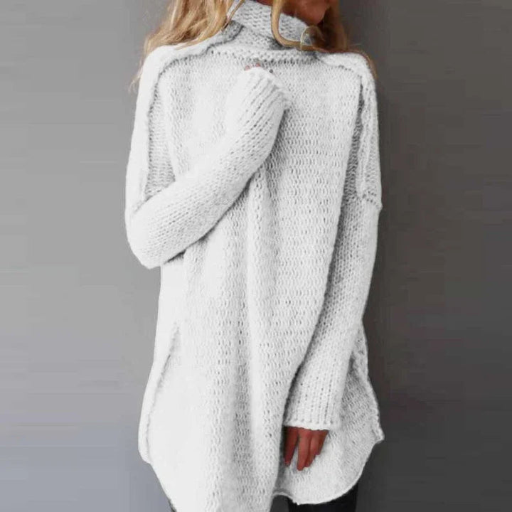 Natalie – Gestrickt Rollkragenpullover
