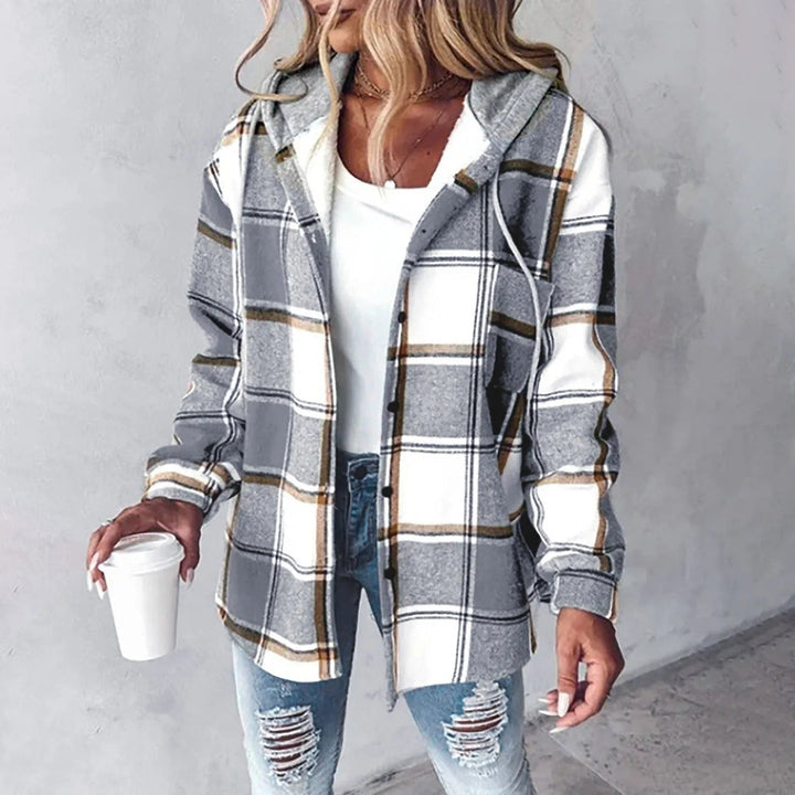 Gaynor – Jacke mit Karomuster Und Kapuze mit Kordelzug