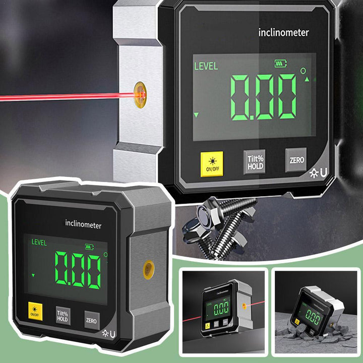 MagPro - 4-Seitiger Magnetischer Digitaler Winkelmesser Mit Laser