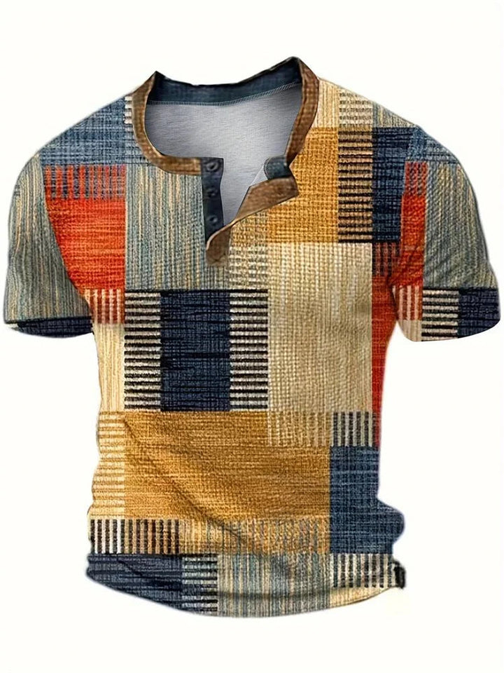 Edson - Stilvolles Hemd mit Patchwork Druck