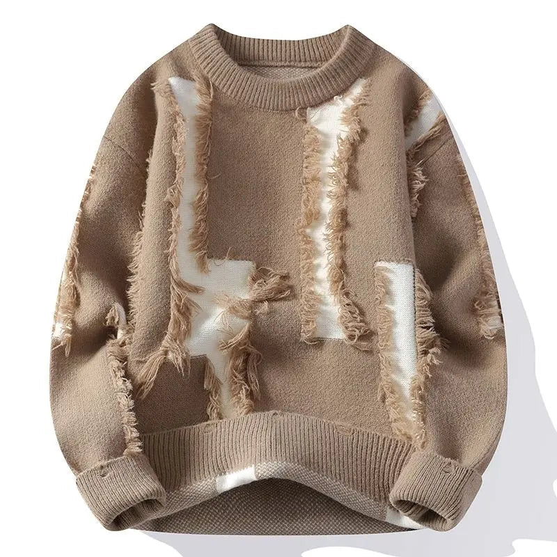 Samir – Patchwork Strickpullover