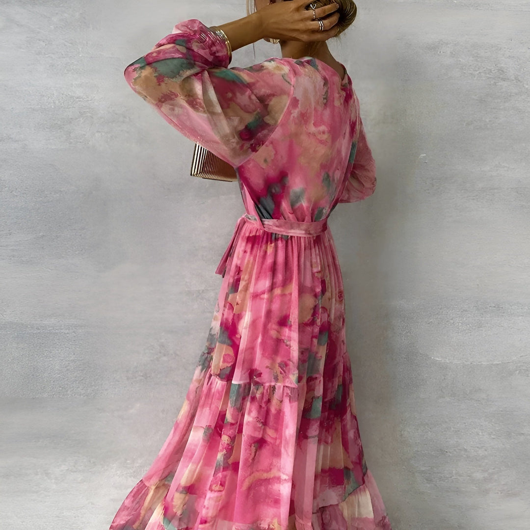 Marizanne – Elegantes Sommer Kleid Mit Falten