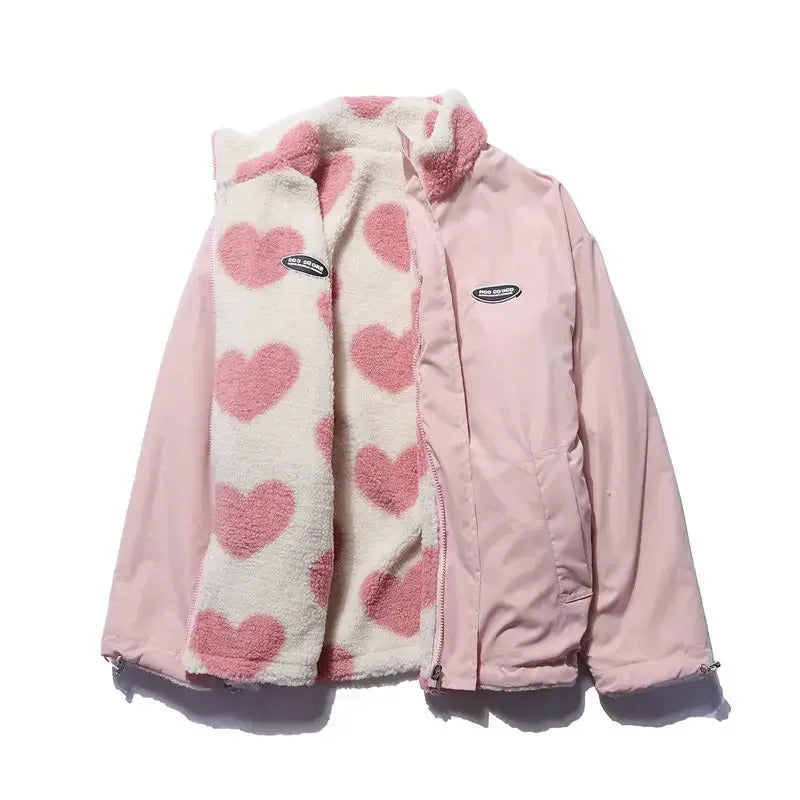 Kanika – Wendejacke Mit Herz Muster