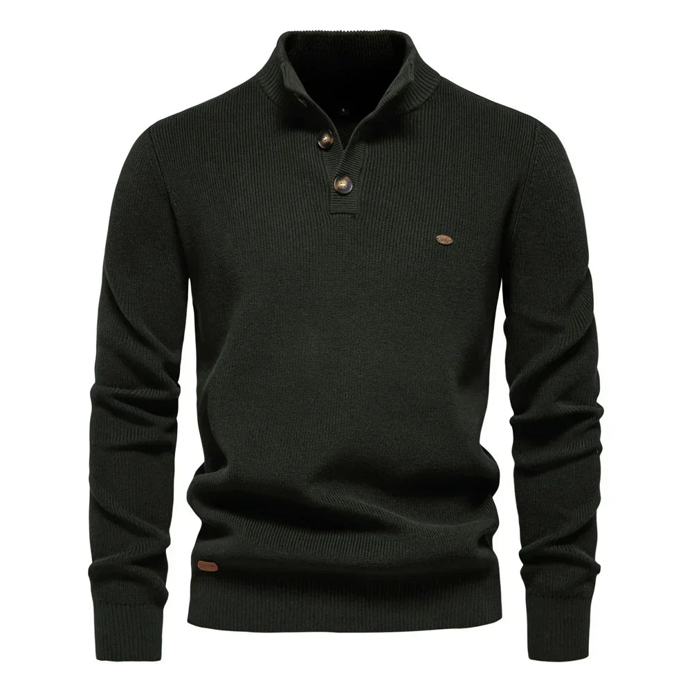 Szczerba - Pullover Mit Knopf Gestaltung