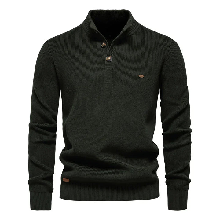 Szczerba - Pullover Mit Knopf Gestaltung