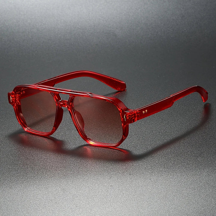 LumeSight – Sonnenbrille Mit Doppelter Brücke Und Eckigem Rahmen