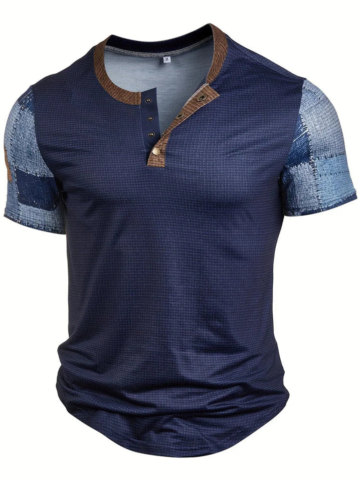Edson - Stilvolles Hemd mit Patchwork Druck