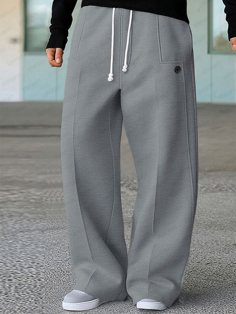Karelis – Bequeme, Sportliche Hose Mit Weitem Bein