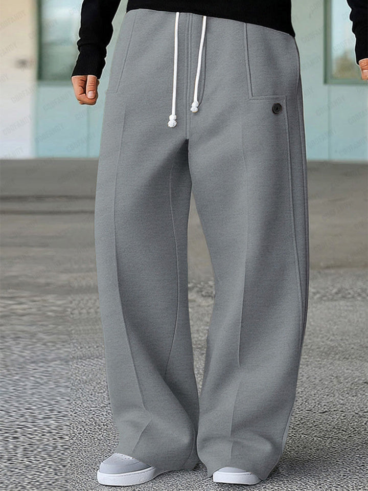 Karelis – Bequeme, Sportliche Hose Mit Weitem Bein