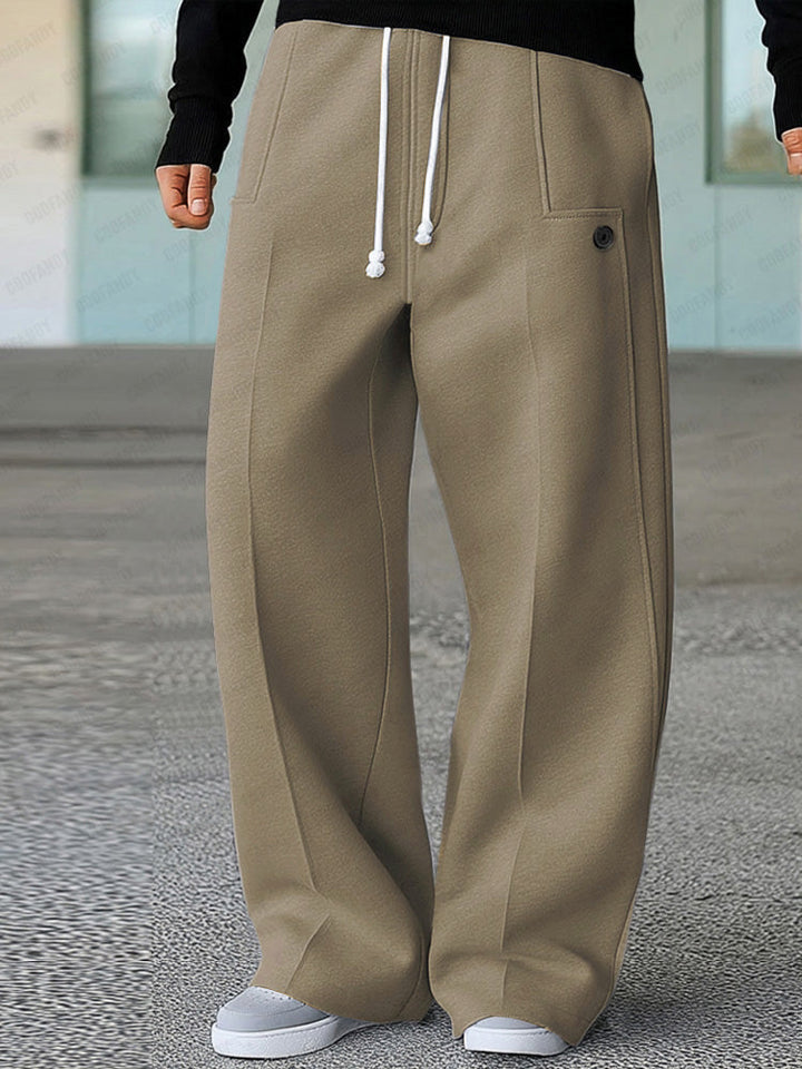 Karelis – Bequeme, Sportliche Hose Mit Weitem Bein