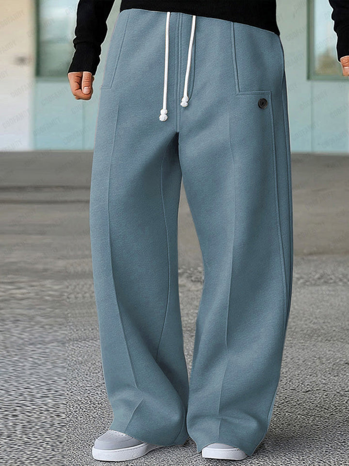 Karelis – Bequeme, Sportliche Hose Mit Weitem Bein