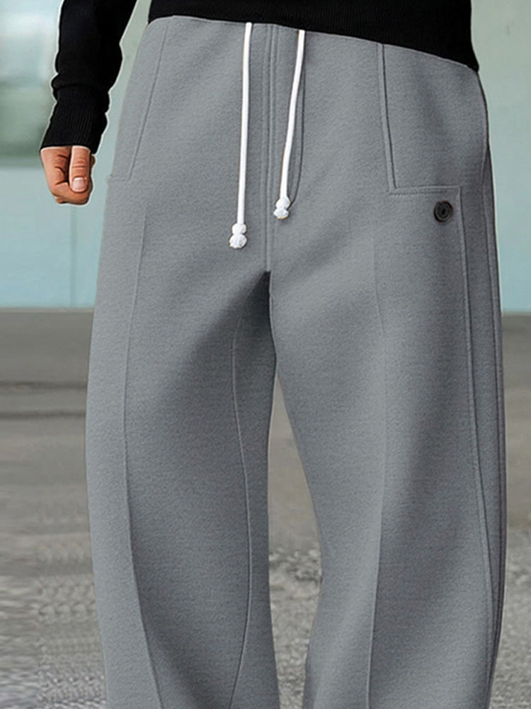 Karelis – Bequeme, Sportliche Hose Mit Weitem Bein