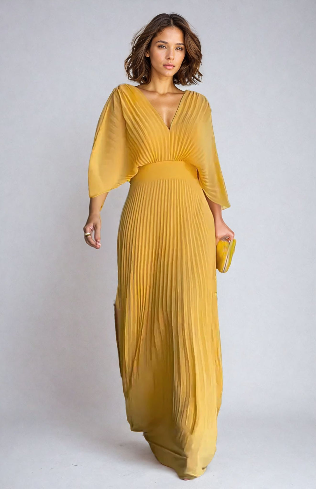 Greetje - Elegantes Plisseekleid