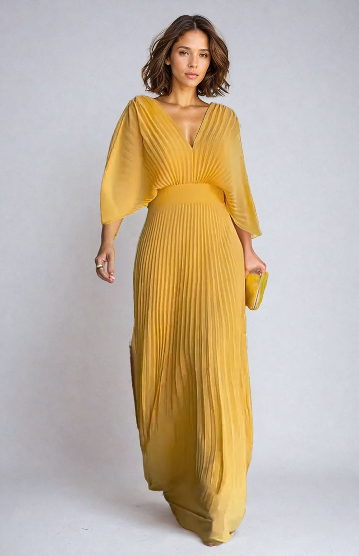 Greetje - Elegantes Plisseekleid