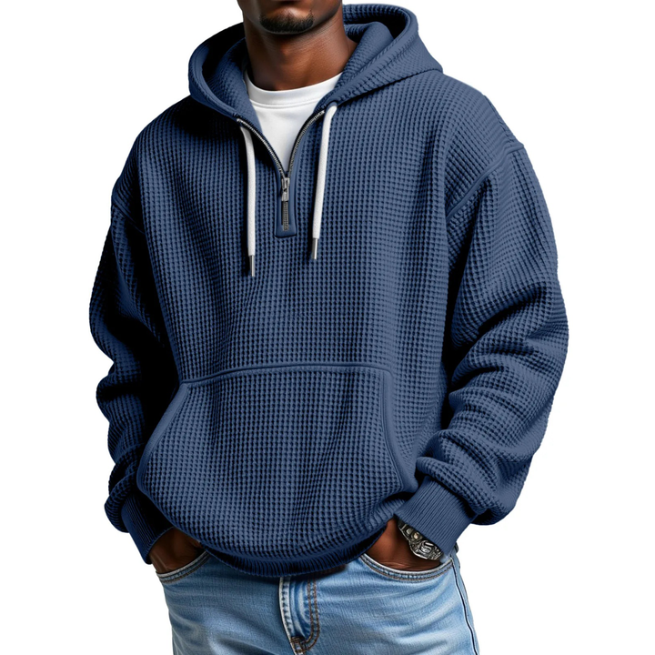Mackenzie - Langärmeliger Hoodie Mit Waffelstrickmuster