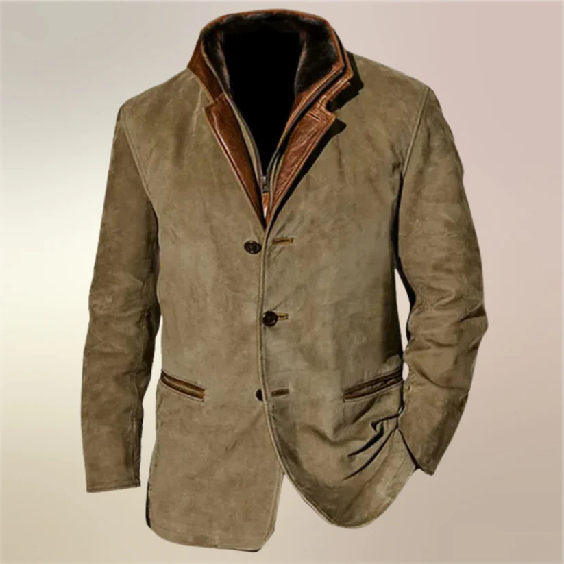 Cesario – Klassische Vintage Leder Jacke