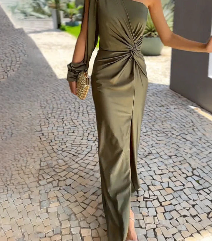 Nanette – Luxus Einer Schulter Kleid