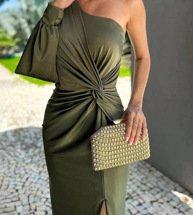 Nanette – Luxus Einer Schulter Kleid