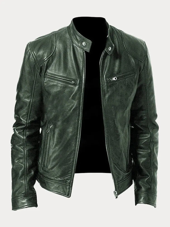 Nikodem – Lässige Leder Jacke