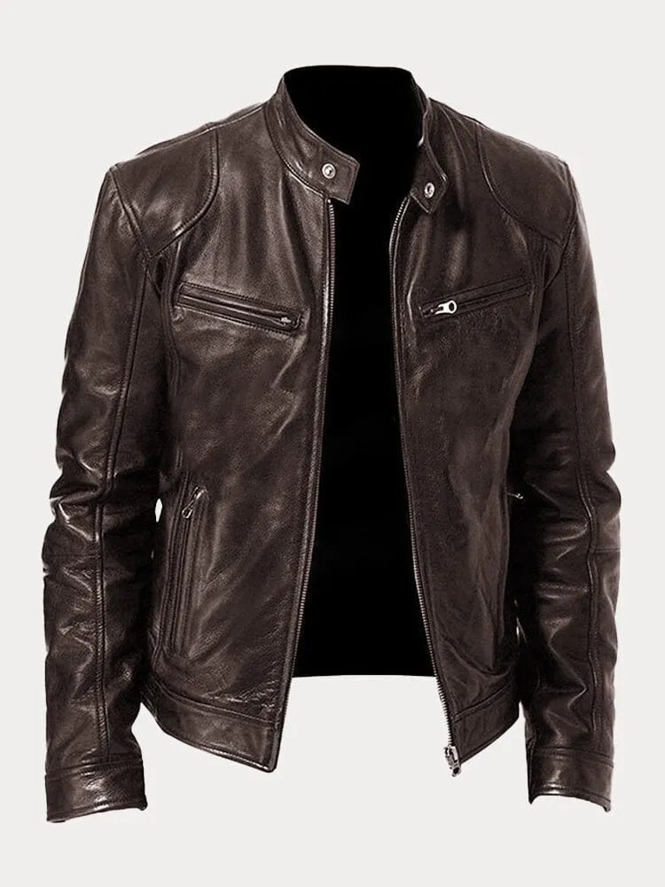 Nikodem – Lässige Leder Jacke