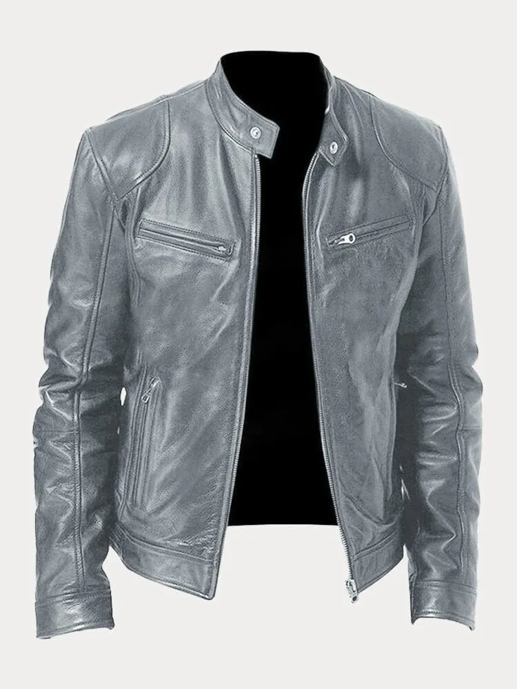 Nikodem – Lässige Leder Jacke