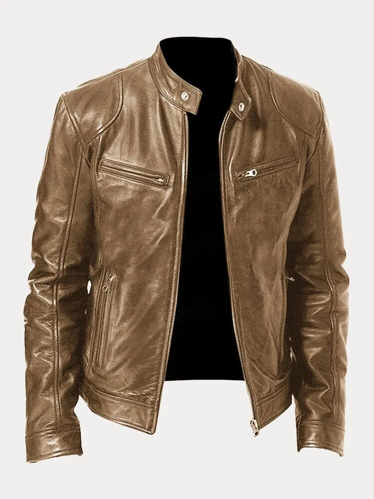 Nikodem – Lässige Leder Jacke