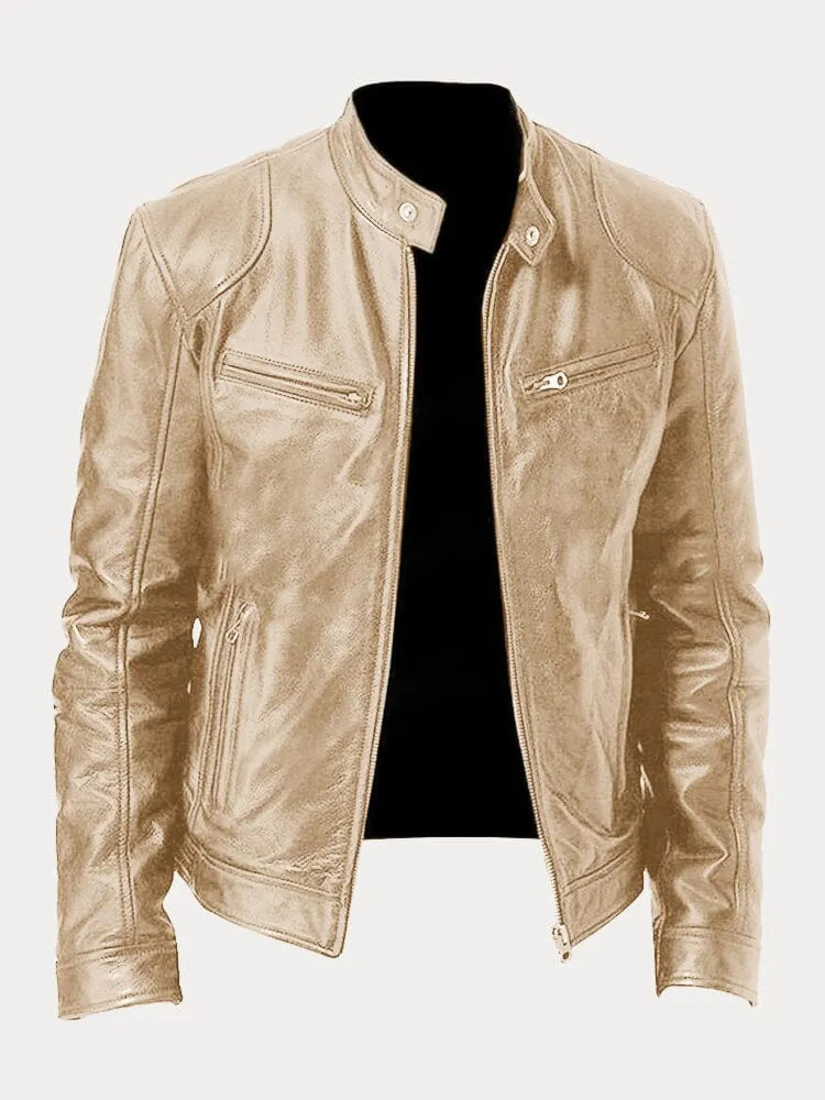 Nikodem – Lässige Leder Jacke