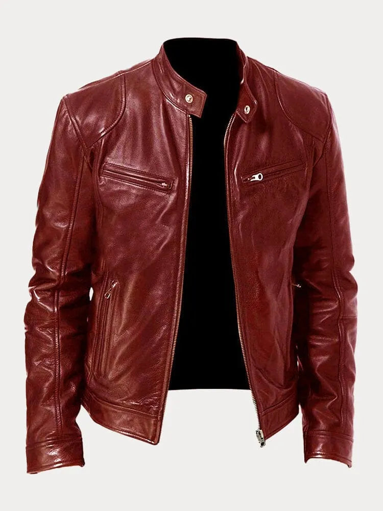 Nikodem – Lässige Leder Jacke