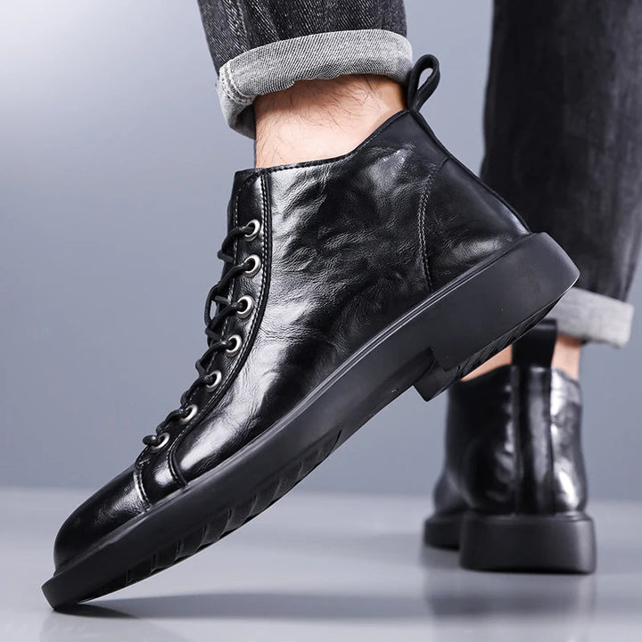Ailton - Leder Schnürstiefel