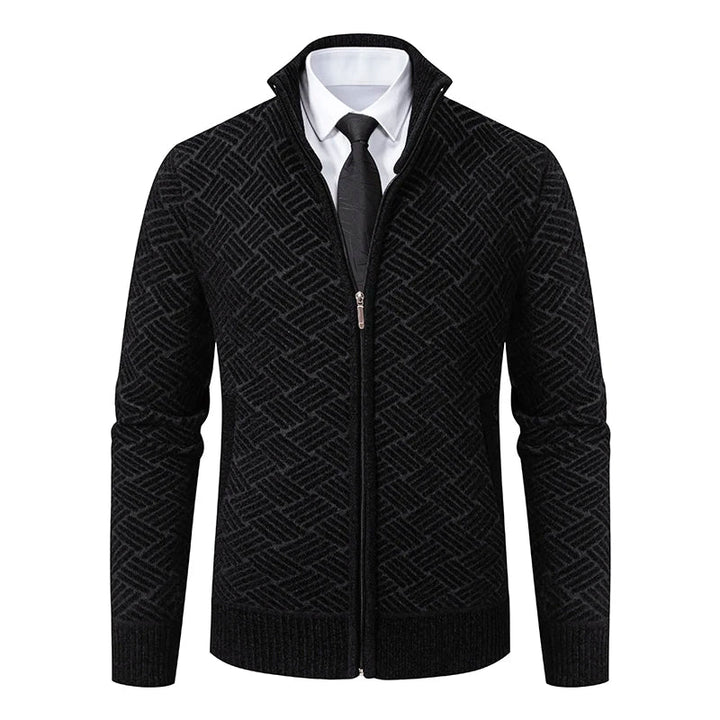 Guilherme – Grobstrickjacke Mit Reißverschluss
