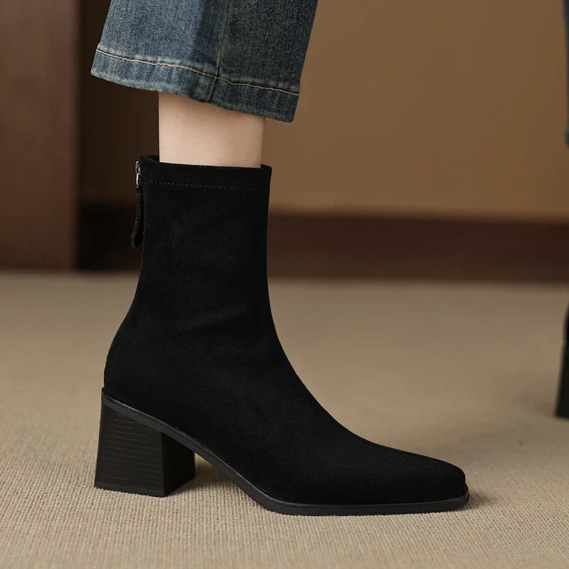 Sheley – Elegante Stiefeletten Aus Wildleder