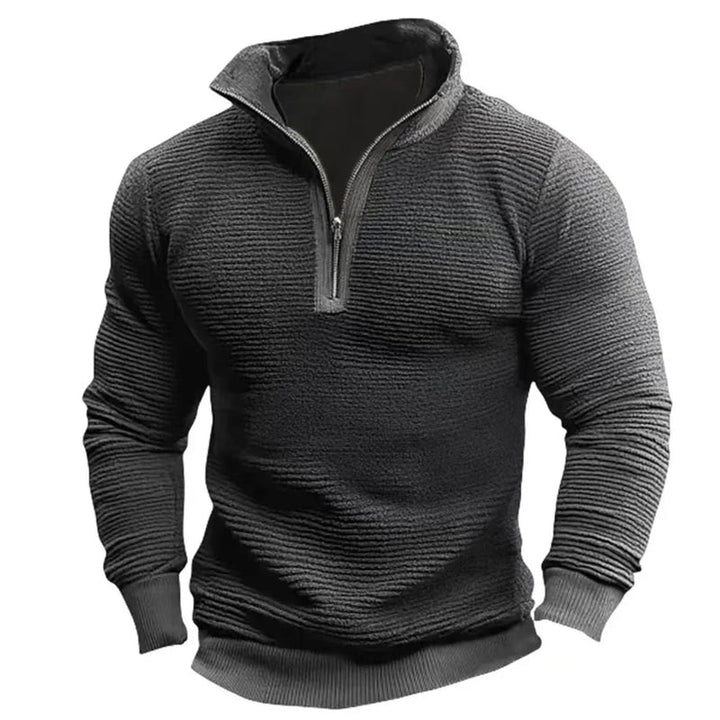 Saverio – Vintage Sweatshirt Mit Halbem Reißverschluss