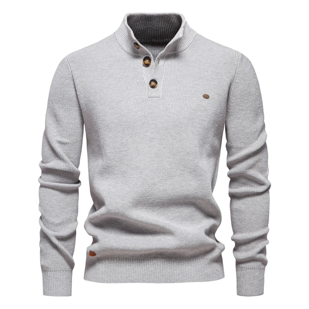 Szczerba - Pullover Mit Knopf Gestaltung